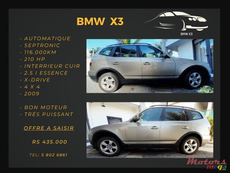 2009 BMW X3 X-drive 4x4 en Rivière Noire - Black River, Maurice