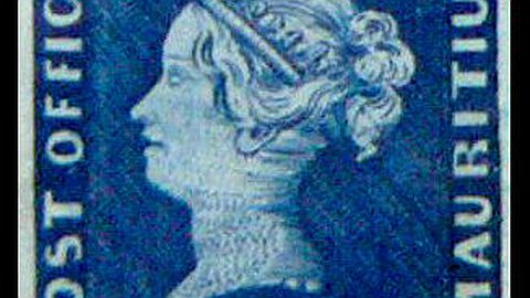 18 Mauritius Blue stamps is shown in Berlin