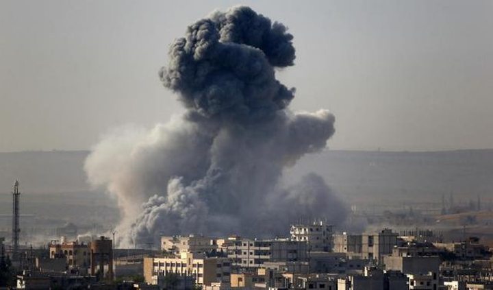 Smoke rises from the Syrian town of Kobani, seen from near the Mursitpinar border crossing ...