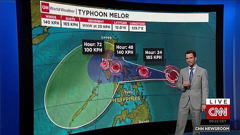 More Than 700,000 Evacuated as Typhoon Melor Batters Philippines
