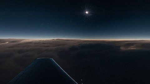 Picture of the Day: Solar Eclipse at 44,000 ft