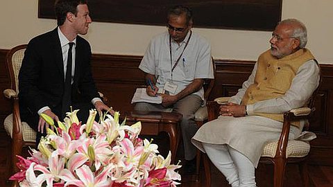 When Mark Zuckerberg Met Narendra Modi - in a Suit and Tie