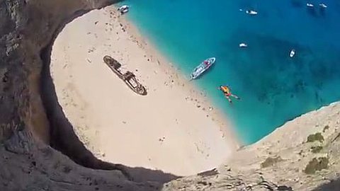 Video of the Day: Amazing Base Jump in Greece