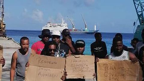 Agalega: un travailleur indien en isolement dans la cabine 305 du Mauritius Trochetia