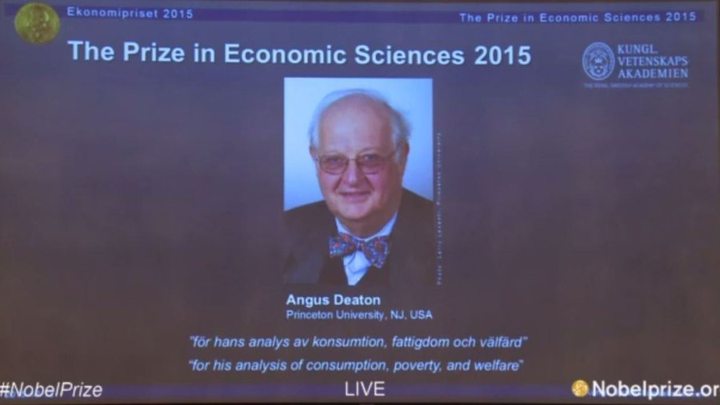 Nobel Prize in Economics Winner Angus Deaton's..