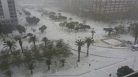 Picture od the Day: Snow in Cape Town