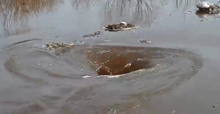 Video of the Day: Scary Water Whirlpool That Eats 