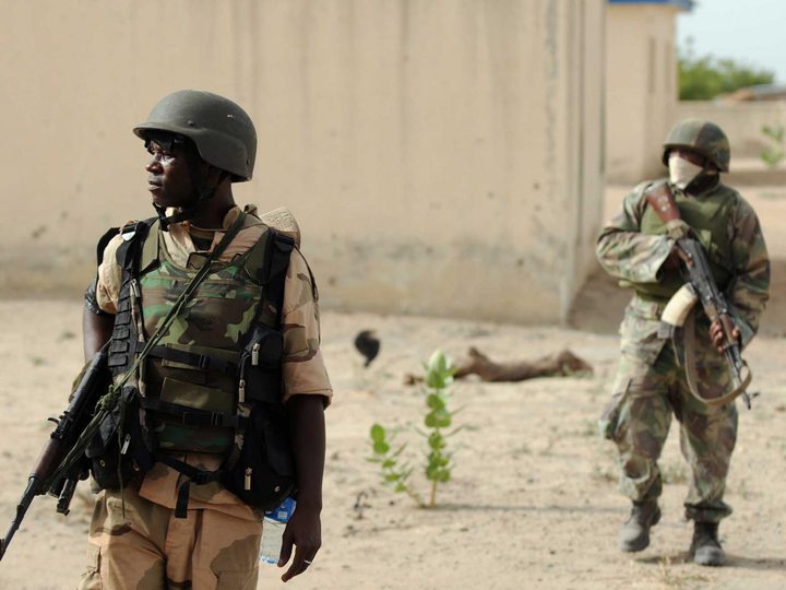 Illustration: Nigerian army soldiers are pictured as they are deployed to the north of the country