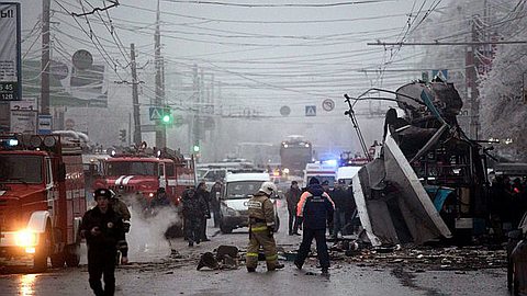 Suicide Bomber Strikes Trolley Bus in Russia