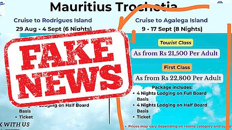 The travel agency and the Mauritius Shipping Corporation pass the buck...