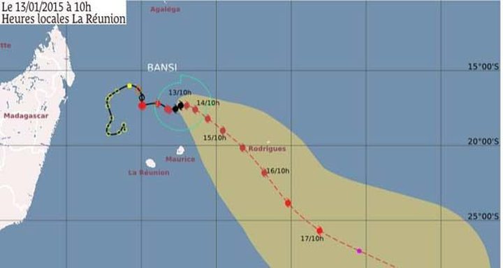 Cyclone: Bansi Quasi Stationnaire