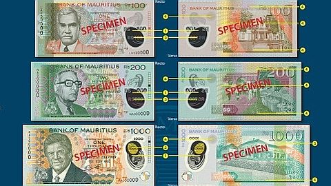 New Rs 100, Rs 200 and Rs 1,000 banknotes have been put into circulation by the Bank of Mauritius
