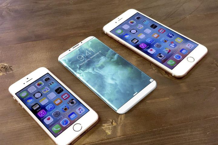iPhone 8 concept compared to iPhone SE and iPhone 7 Plus...