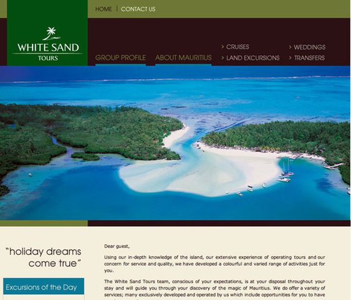 White Sand Tours launches its new website