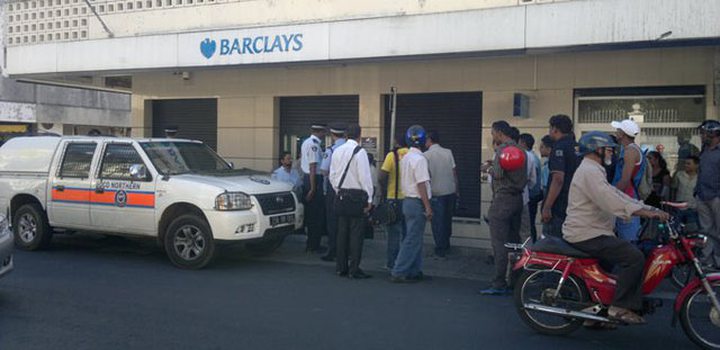 Two Motorcyclists Rob Barclays Bank on Desforges..