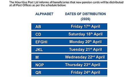 New pension cards available at post offices