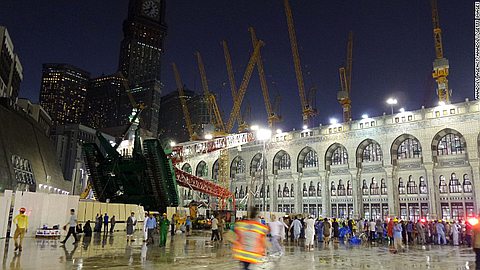 Crane Collapse Kills 107 People at Mosque in Mecca Days Before Hajj