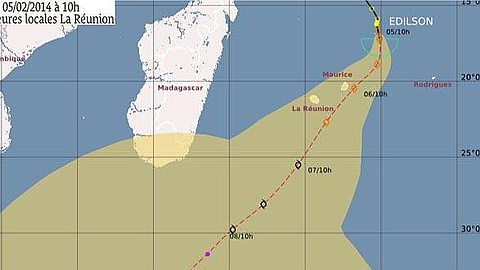 Tropical Storm Edilson: Rodrigues Alert 1