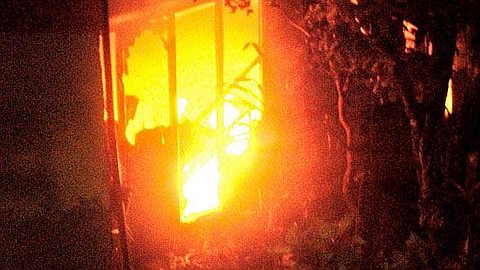 House on Fire at Le Morne