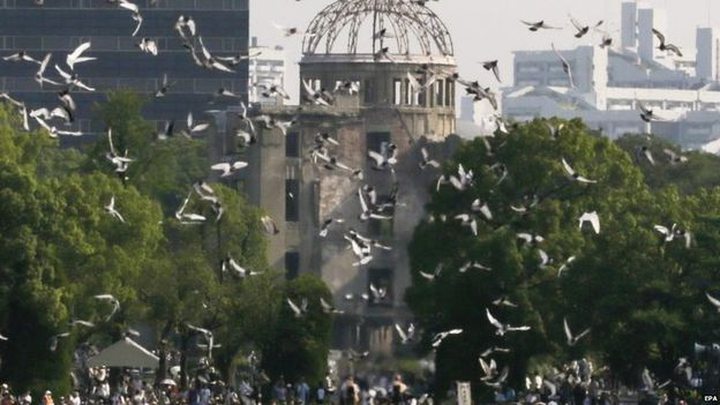 Japan Commemorates 70th Anniversary of Hiroshima..
