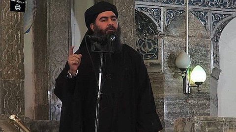 Video Purportedly Shows Islamic State Leader