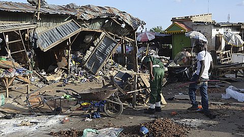 Suspected Boko Haram Bomb in Nigerian Market Kills About 50