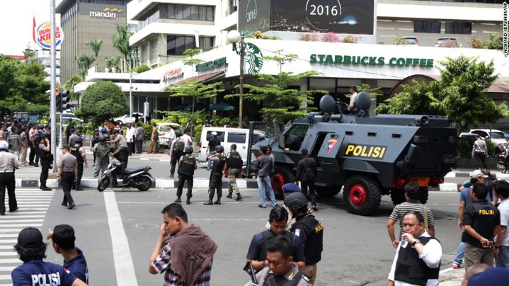 Deadly Blasts, Shootout in Indonesia Capital