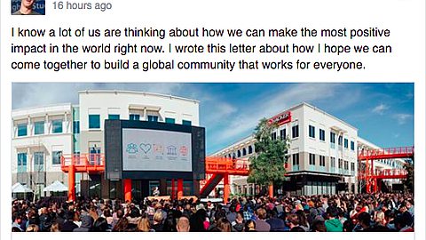 Mark Zuckerberg’s humanitarian manifesto