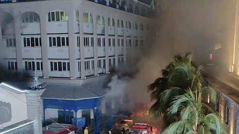 Caudan: le Craft Market en proie aux flammes