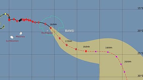 Bansi: Alerte 4 à Rodrigues, des Rafales de Plus de 120 km/h Enregistrées