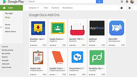 Google announces add-ons for Docs and Sheets' mobile apps