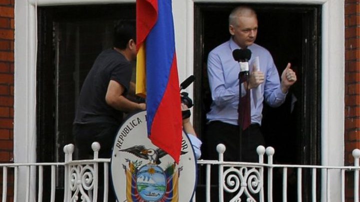 Julian Assange has been taking refuge in the Ecuadorean Embassy in London since 2012