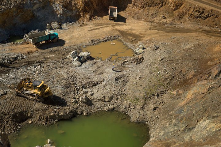 Excavating machines near Zanjan. Experts say that mining in Iran has the potential to become a $60..