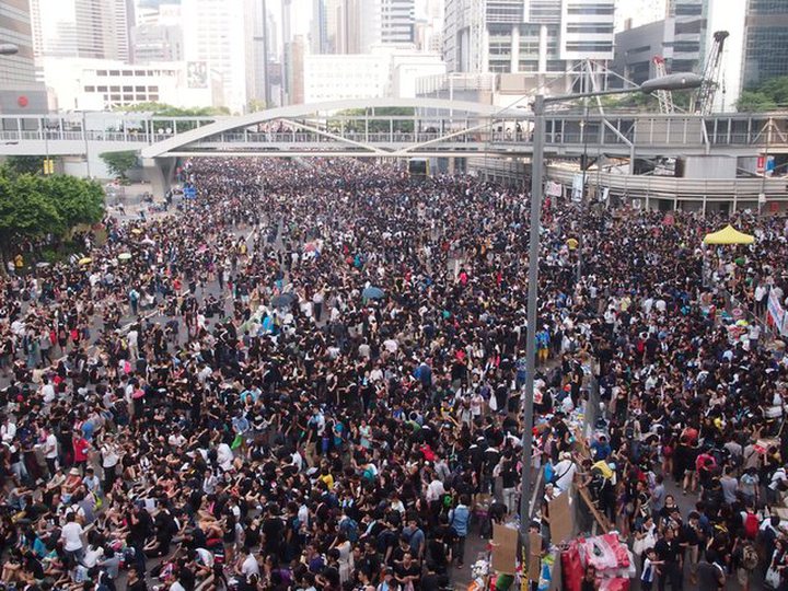 Pro-Democracy Protesters in Hong Kong..