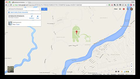 There's an Android Bot Peeing on an Apple Logo on Google Maps