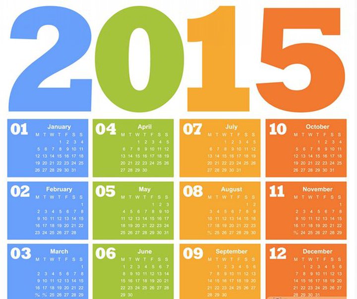 The List of Public Holidays in 2015