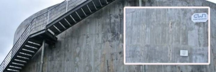 Fissures sur le réservoir de Cluny