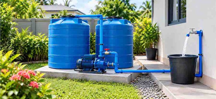 Every family in Mauritius and Rodrigues should have two water tanks as well as a domestic pump