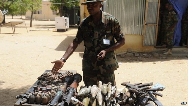 The military recovered arms in a previous clash but later lost control of Baga again