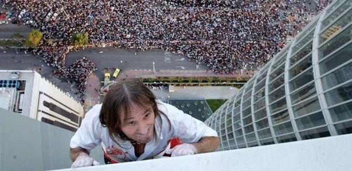 French Spiderman Alain Robert Climb MT Tower