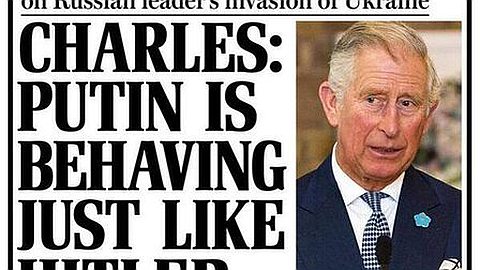 Prince Charles Compares Vladimir Putin to Adolf Hitler During Talk With Holocaust Survivor