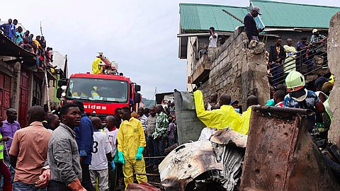 Small plane crashes in eastern Congo, killing at least 27 people