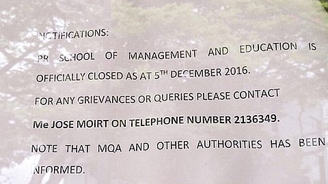 La PR School of Management attribue ses problèmes à la MQA