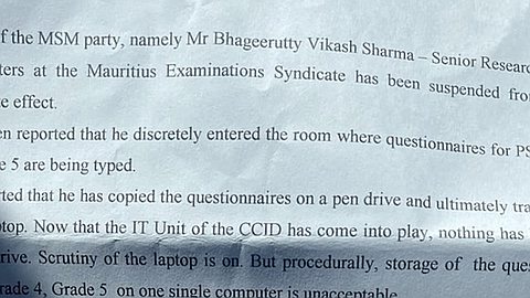 Suspension d’un haut responsable du MES après la fuite alléguée de questionnaires d’examens nationaux
