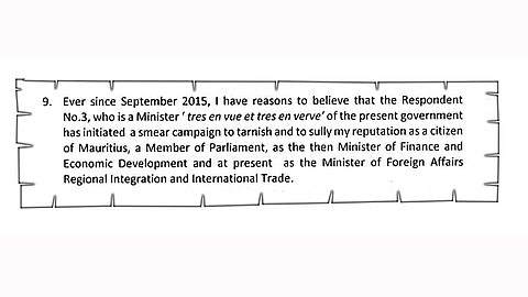 L’affidavit Explosif de Lutchmeenaraidoo Contre Bhadain