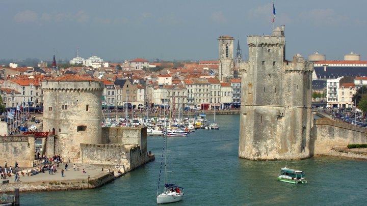 Overview of the southwestern French city of La Rochelle on July 16, 2009