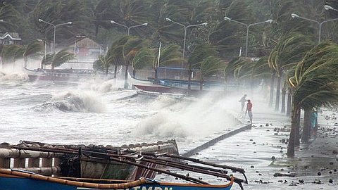 A Powerful Typhoon Speeds Across the Philippines