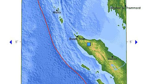 5.3 Magnitude Earthquake Northern Sumatra, Indonesia: 4th August 2012