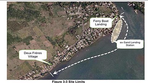 Deux-Frères - Construction du front de mer: arbres et palétuviers seront replantés
