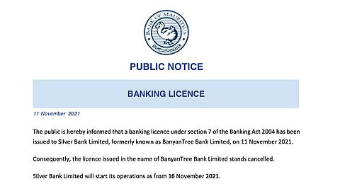 Une nouvelle banque commerciale débarque à Maurice